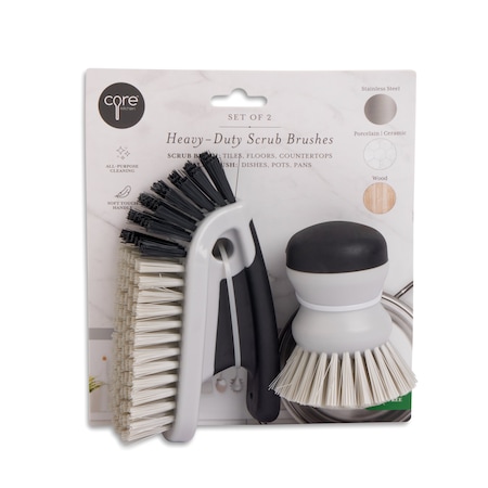 Core Kitchen 2pc Scrub Brush Set - CLD/ONX 50296